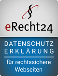 Datenschutzerklärung, generiert nach Empfehlungen von eRecht24